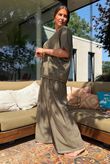 Rustic Nature Linen Blend Pocket Tee Washed Walnut